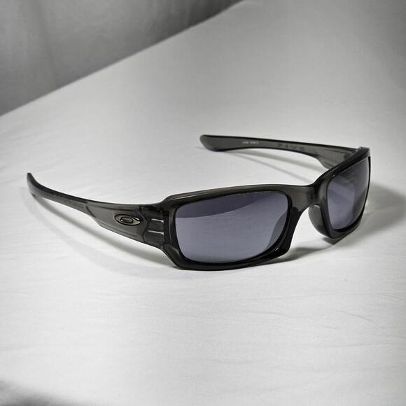 Oakley Five Squared Sunglasses Made In USA Transparent Gray Frames - Picture 5 of 11
